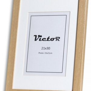 Victor (Zenith) Bilderrahmen Richter, 21x30 cm, in beige, mit 15x21cm Passepartout, Leiste: 25x20mm