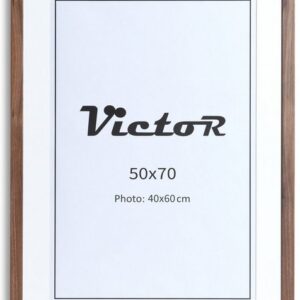 Victor (Zenith) Bilderrahmen Richter, 50x70 cm, in braun, mit 40x60cm Passepartout, Leiste: 25x20mm