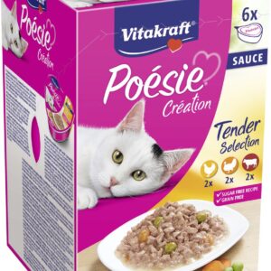 Vitakraft Poésie Multipack Herzschale Sauce 6x85g 6 x 85 g