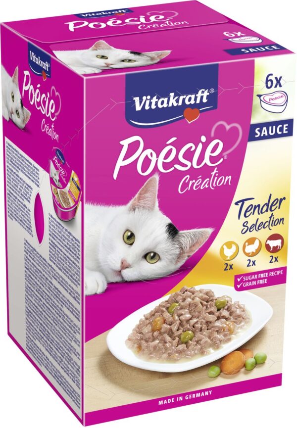 Vitakraft Poésie Multipack Herzschale Sauce 6x85g 6 x 85 g