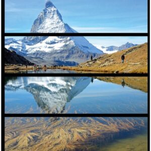 Wallario Möbelfolie Matterhorn - Spiegelung im See