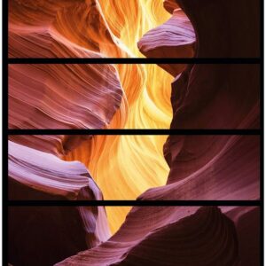 Wallario Möbelfolie Schlucht aus Sandstein in Arizona Antelope Canyon