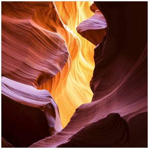 Wallario Möbelfolie Schlucht aus Sandstein in Arizona Antelope Canyon