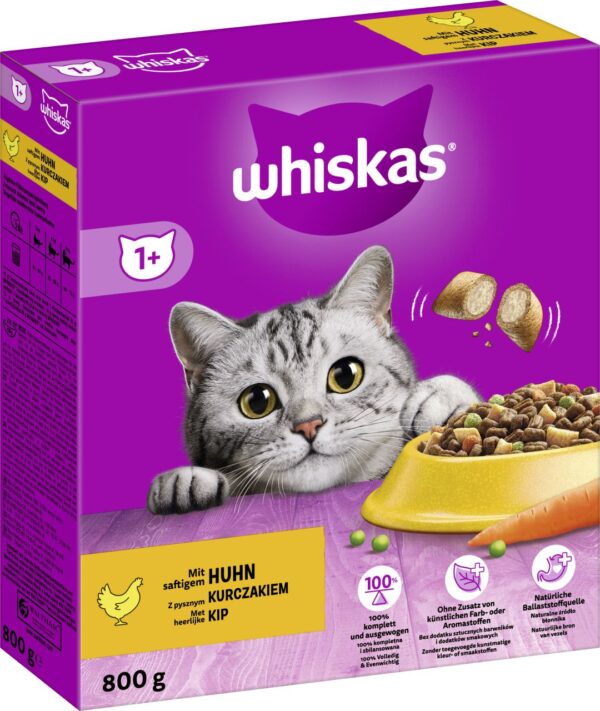 Whiskas Trockenfutter 1+ mit Huhn 800 g