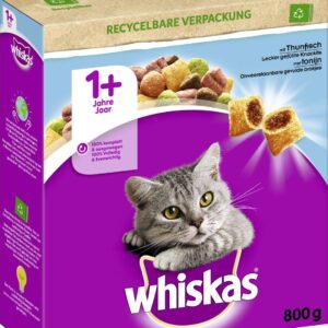 Whiskas Trockenfutter 1+ mit Thunfisch 800 g