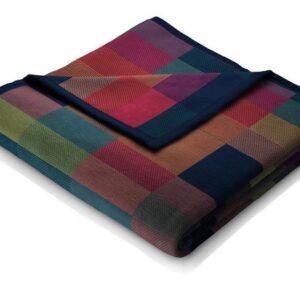 Wohndecke Color Squares - blue, Biederlack