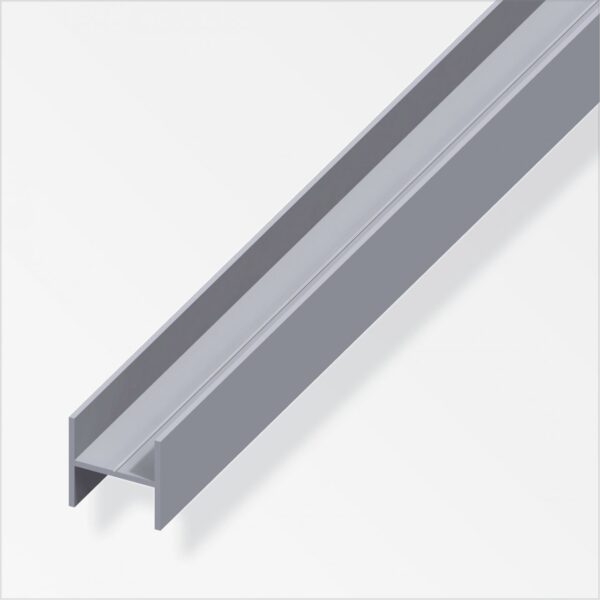 alfer Quadrat-H 1 m, 7.5 x 3.25 x 1 mm Aluminium roh blank