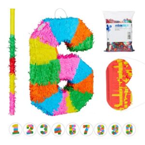 relaxdays Pinata "4-tlg. Pinata Set"