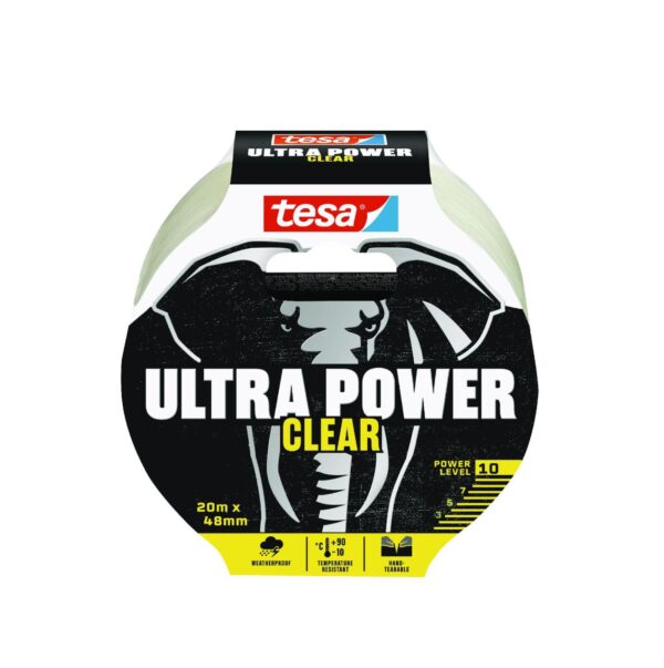 tesa Ultra Power Clear 20 m x 48 mm, transparent