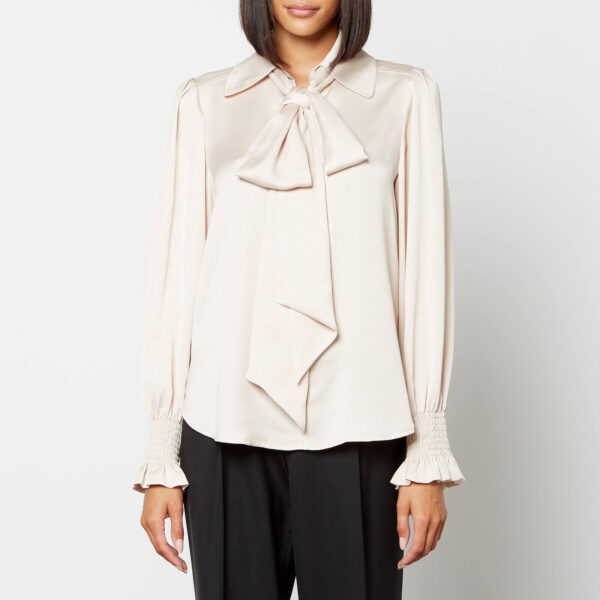 See By Chloé Pussy-Bow Satin-Twill Blouse - FR 40/UK 12