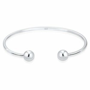 Elli Armreif Kugel Ball Geo Bangle Basic 925 Sterling Silber, Kugel