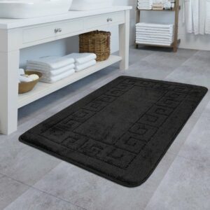 Fußmatte Design Badematte Rutschfester Badvorleger Badezimmer Teppich, TT Home, rechteckig, Höhe: 15 mm