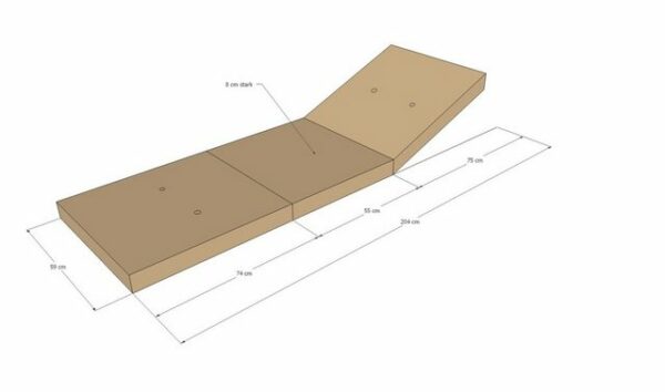 Grasekamp Stuhlkissen Auflage Gartenliege