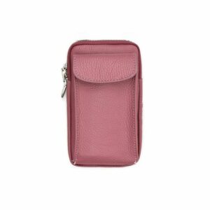 ITALYSHOP24 Schultertasche Damen Leder Handytasche Tasche CrossBody, als Schultertasche, CrossOver, Umhängetasche tragbar