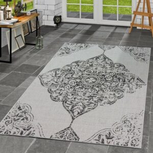 Outdoorteppich Innen & Außenteppich Flachflor Teppich Vintage, TT Home, rechteckig, Höhe: 8 mm