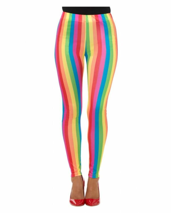 Rainbow Clown Leggings für Fasching! M