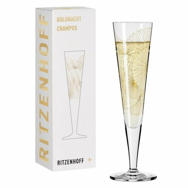 Ritzenhoff Sektglas Ritzenhoff Champagnerglas Goldnacht Champagner 010