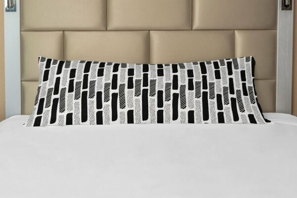 Seitenschläferkissenbezug Deko-Akzent Langer Kissenbezug, Abakuhaus, Abstrakt Pinsel Mark Effect Stripes