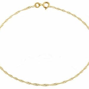 Silberkettenstore Goldarmband Singapurketten Armband 1,4mm - 333 Gold