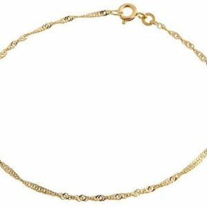 Silberkettenstore Goldarmband Singapurketten Armband 1,8mm - 333 Gold