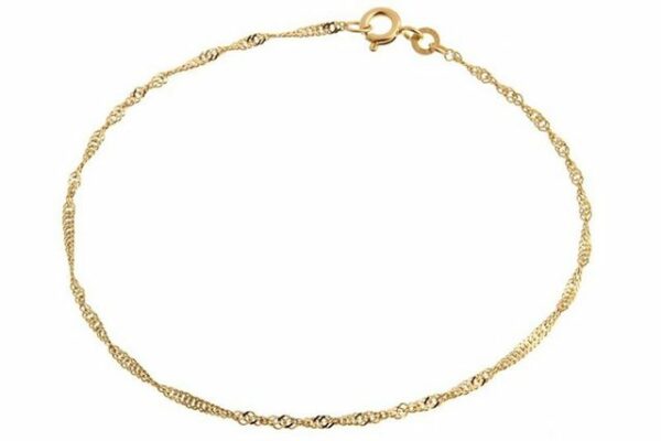 Silberkettenstore Goldarmband Singapurketten Armband 1,8mm - 333 Gold