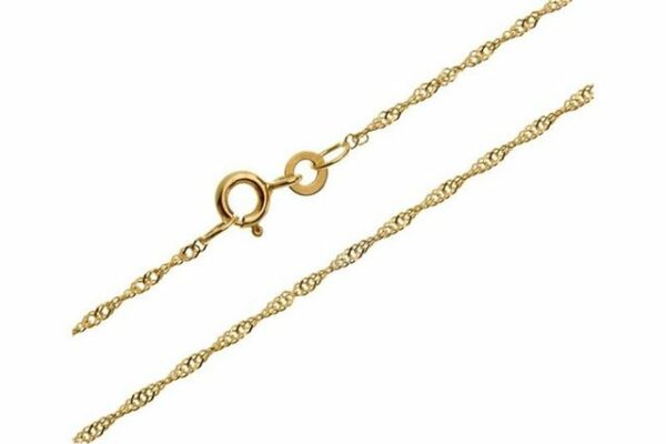 Silberkettenstore Goldkette Singapurkette 1,4mm - 333 Gold