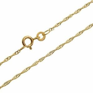 Silberkettenstore Goldkette Singapurkette 1,4mm - 333 Gold