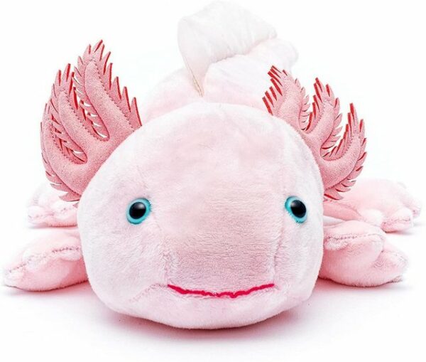 Uni-Toys Kuscheltier Axolotl - verschiedene Farben - 32 cm (Länge) - Plüsch, Plüschtier, zu 100 % recyceltes Füllmaterial