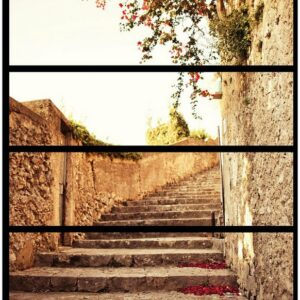 Wallario Möbelfolie Steinerne Treppe in Italien