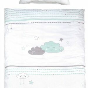 roba® Babybett Room Bed - Dekor Happy Cloud, als Beistell-, Kinder- und Juniorbett verwendbar