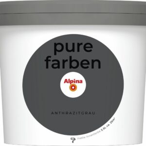 Alpina Pure Farben Anthrazitgrau 2,5 Liter