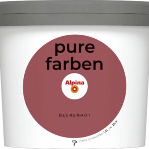 Alpina Pure Farben Beerenrot 2,5 Liter