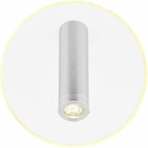 Globo LED Wandleuchte Many weiß-graphit Ø 14,6 cm warmweiß
