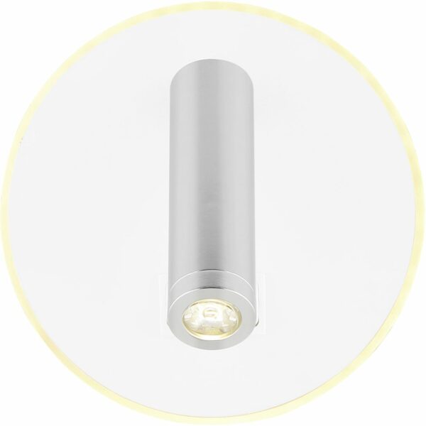 Globo LED Wandleuchte Many weiß-graphit Ø 14,6 cm warmweiß