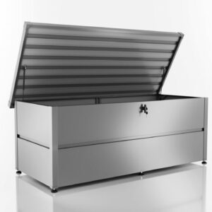 Guardi Gartenbox L 185 x 85 x 69 cm silber-metallic