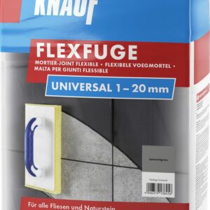 Knauf Fugenmörtel Flexfuge Universal 1 - 20 mm zementgrau 10 kg