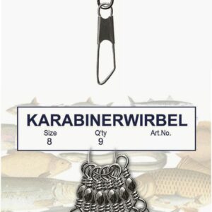 Paladin Karabinerwirbel Gr. 10 gunsmoke 8 kg/10 Stück