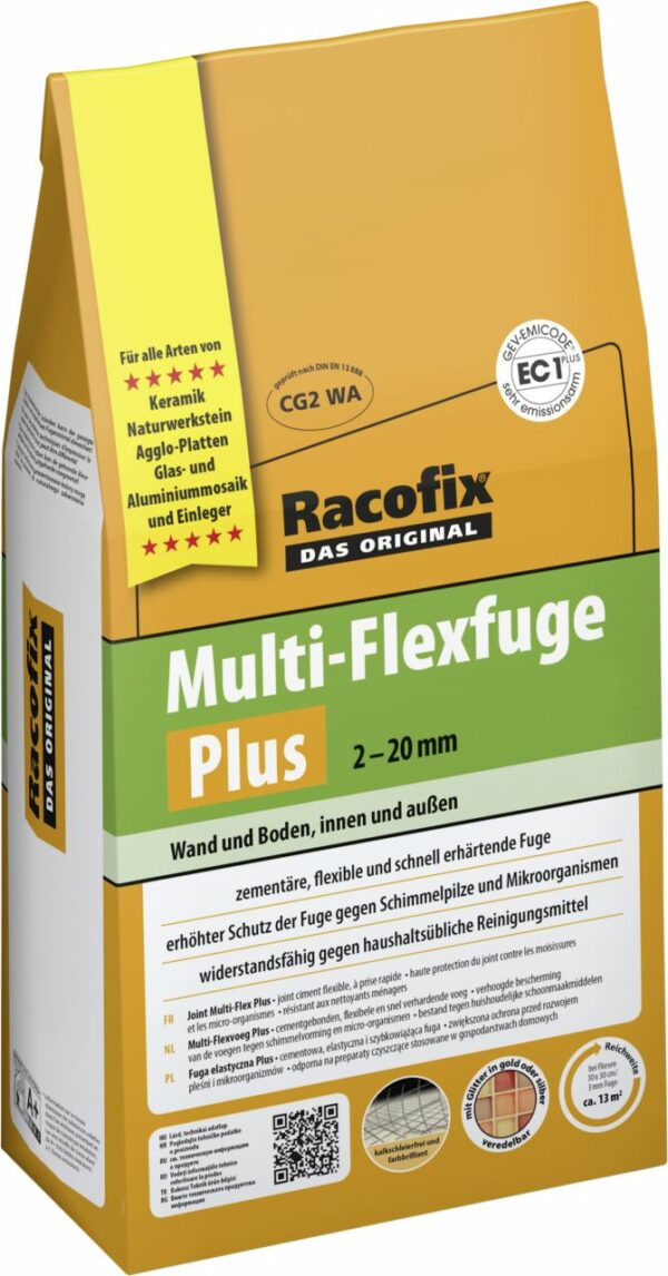 Racofix Multi Flexfuge PLUS 2 - 12 mm betongrau 4 kg