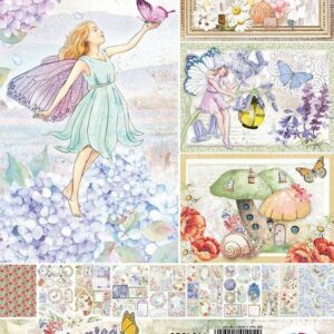 Ciao Bella Motivpapier Papier-Set Enchanted Land, 9 Blatt A4