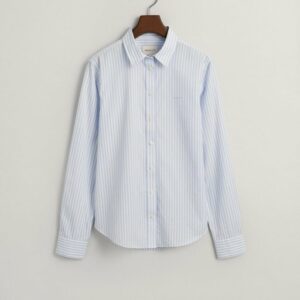 Gant Klassische Bluse Regular Fit Popeline Bluse mit Streifen