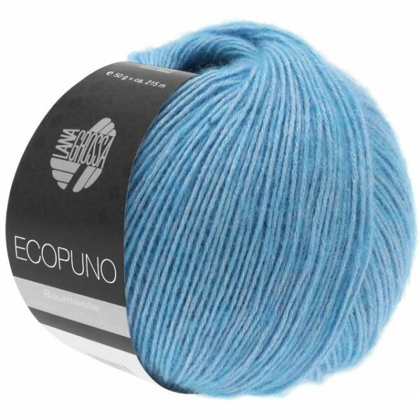 LANA GROSSA ECOPUNO Häkelwolle, 215 m (superweiches Ganzjahresgarn aus Baumwolle mit Merino und Baby Alpaka), 50 g