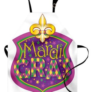 Abakuhaus Kochschürze Höhenverstellbar Klare Farben ohne verblassen, Karneval Fleur De Lis Blazon