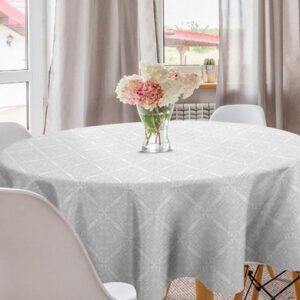 Abakuhaus Tischdecke Kreis Tischdecke Abdeckung für Esszimmer Küche Dekoration, orientalisch Floral Inspired Osten