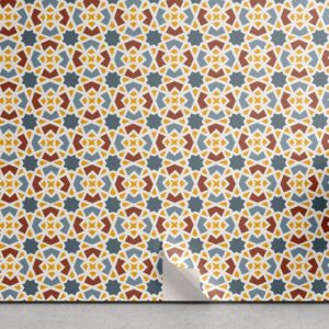 Abakuhaus Vinyltapete selbstklebendes Wohnzimmer Küchenakzent, Ottomane Naher Osten Symbollism