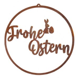 BADEKO Metallschild Schild Frohe Ostern