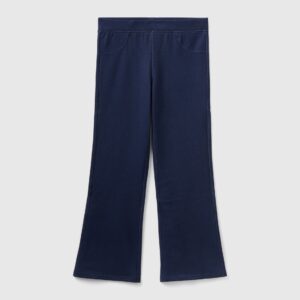 Benetton, Ausgestellte Leggings Mit Denim-effekt, größe 3XL, Dunkelblau, female