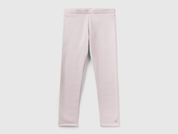 Benetton, Warme Angeraute Leggings, größe XL, Pink, female