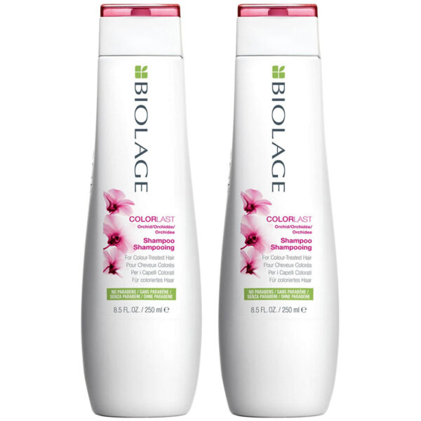 Biolage ColorLast Coloured Hair Shampoo and Colour Protect Shampoo for Coloured Hair 250ml Duo