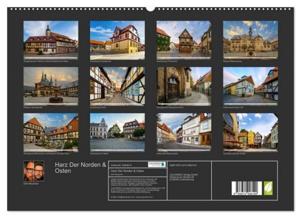 CALVENDO Wandkalender Harz Der Norden & Osten (Premium, hochwertiger DIN A2 Wandkalender 2023, Kunstdruck in Hochglanz)