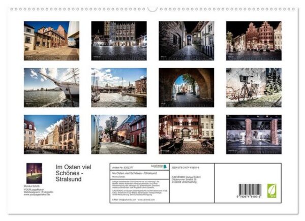 CALVENDO Wandkalender Im Osten viel Schönes - Stralsund (Premium, hochwertiger DIN A2 Wandkalender 2023, Kunstdruck in Hochglanz)